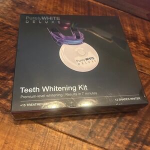 PurelyWHITE sealed Deluxe Teeth Whitening Kit Premium Level 12‎ Shades Whiter
